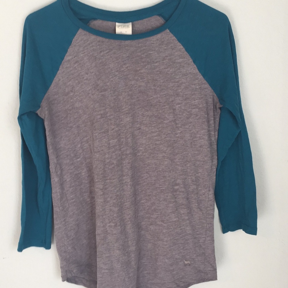 PINK 3/4 Length Jersey Tee